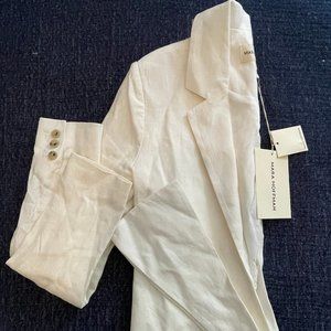 Mara Hoffman Catalina Jacket, Size XS, Color White